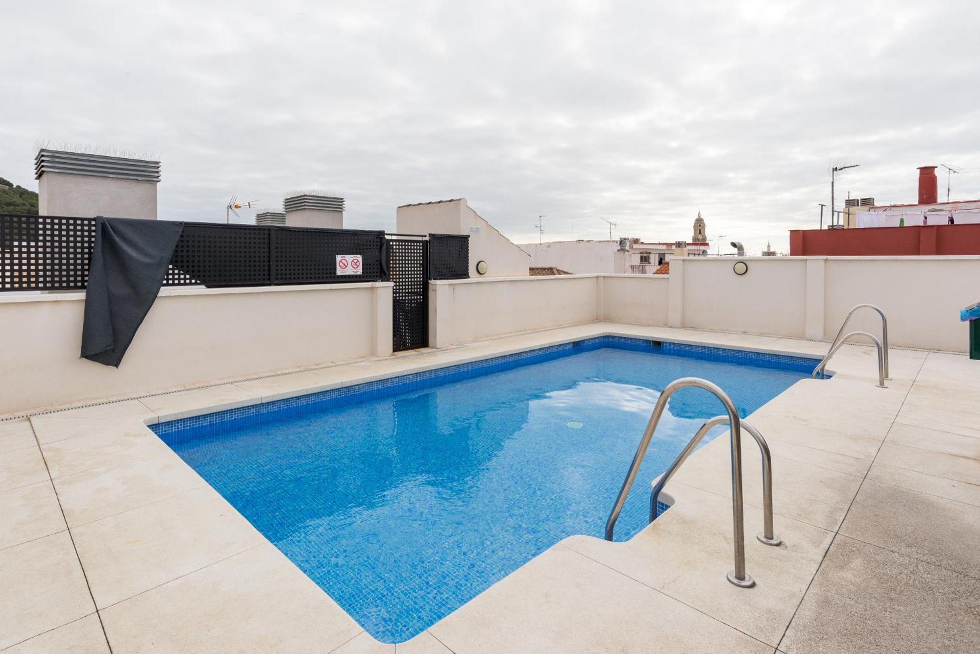 Historic Centre + Rooftop + Parking Malaga Ngoại thất bức ảnh