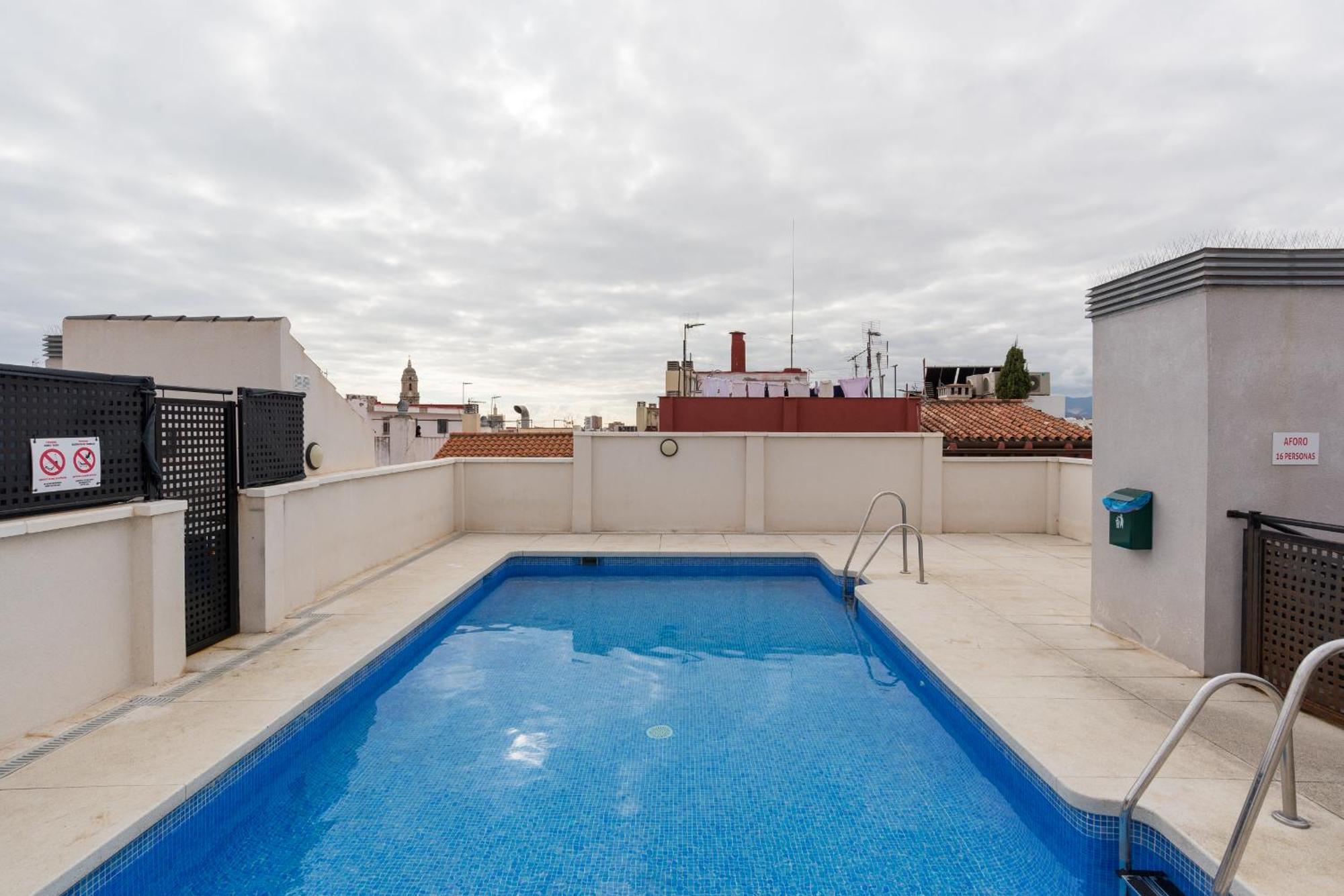 Historic Centre + Rooftop + Parking Malaga Ngoại thất bức ảnh