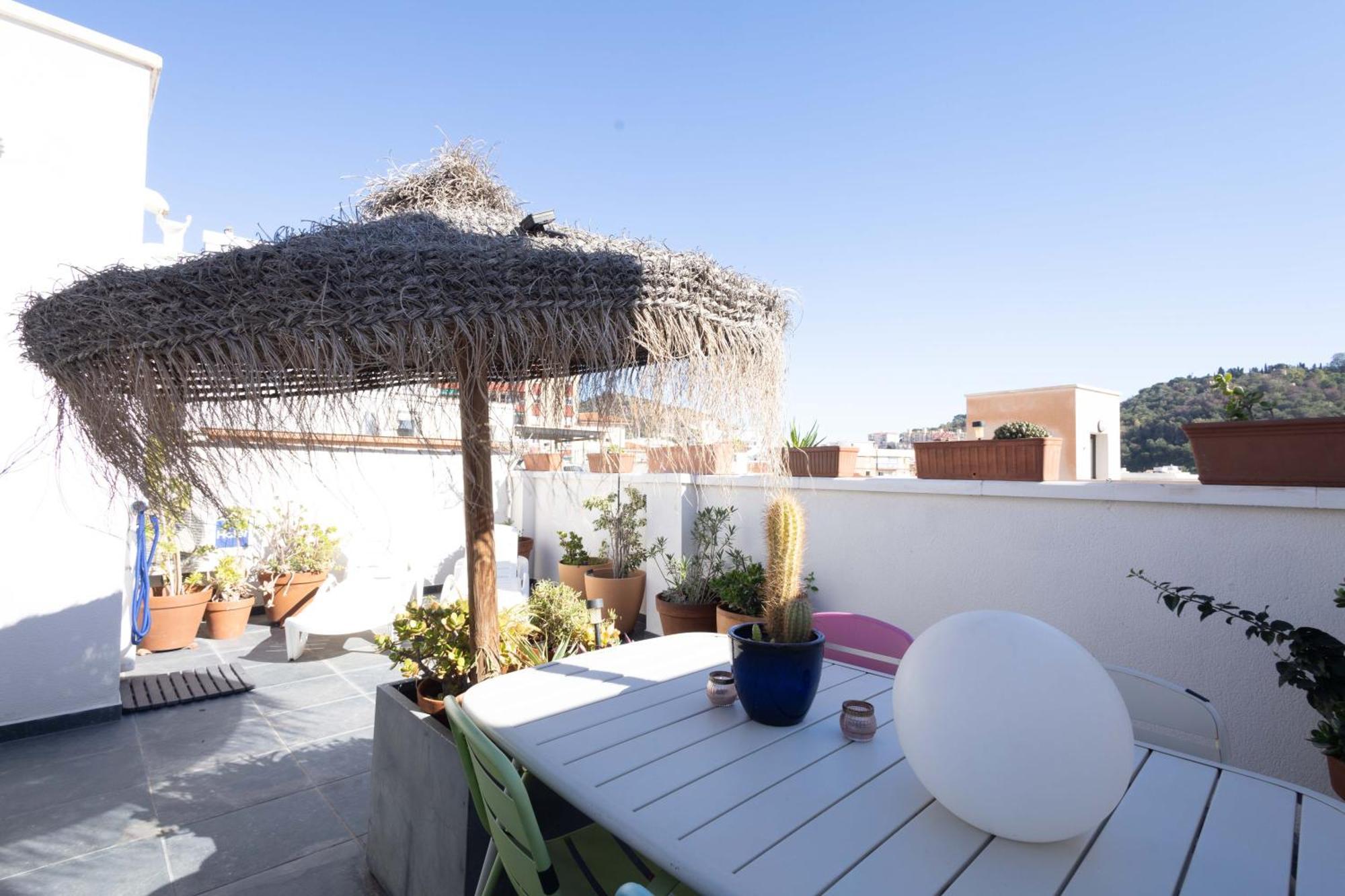 Historic Centre + Rooftop + Parking Malaga Ngoại thất bức ảnh